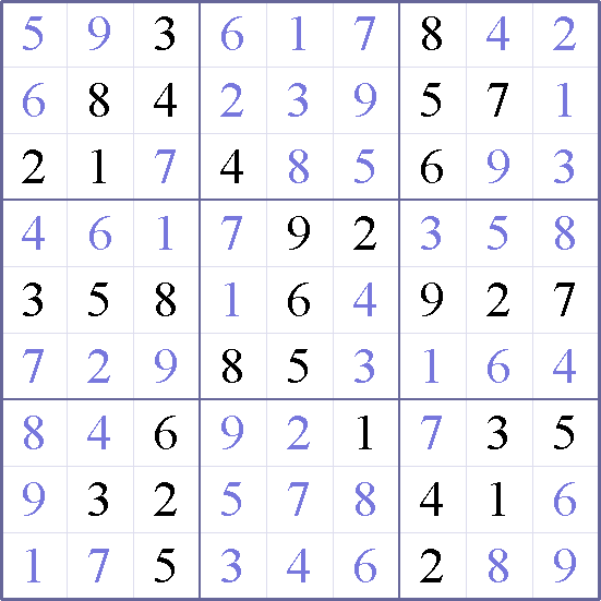 Sudoku Weekly - medium Puzzle