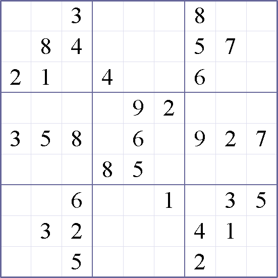Sudoku Weekly - medium Puzzle