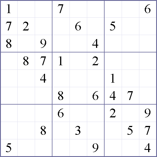 Sudoku Weekly - medium Puzzle