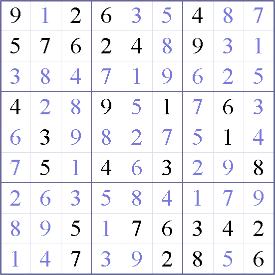 Sudoku Weekly - medium Puzzle