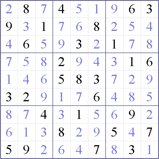Sudoku Weekly - medium Puzzle