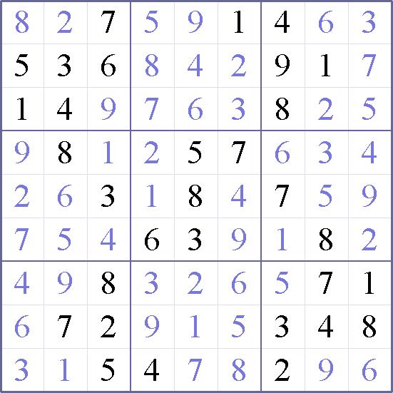 Sudoku Weekly - medium Puzzle