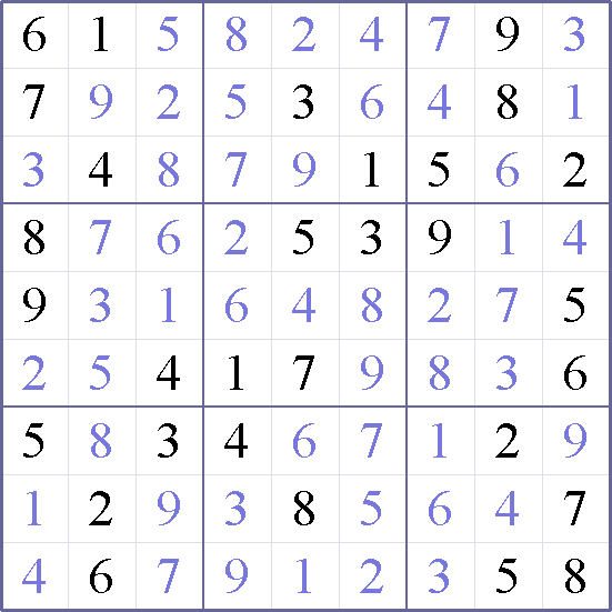 Sudoku Weekly - medium Puzzle