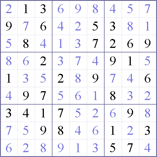 Sudoku Weekly - medium Puzzle